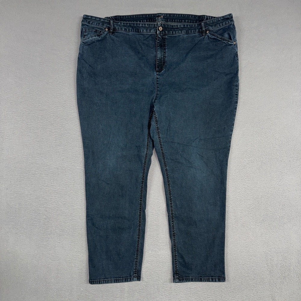 J. Jill Jeans Womens 24W Blue Slim Ankle Tried & True Fit Stretch Denim Cotton